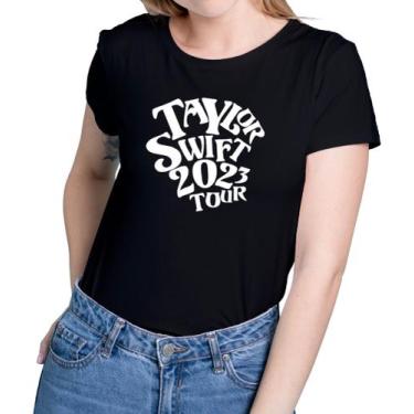 Imagem de Camisa Feminina BabyLook Taylor Swift 2023 Tour Novidade!, Preto, G