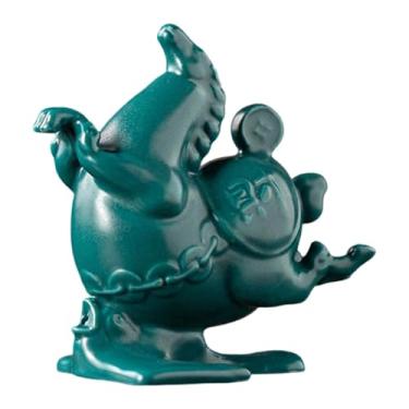 Imagem de predolo Incensário em forma de pequeno cavalo, mini incensário em miniatura para varetas de incenso, ideal para o Festival da Primavera, escritório, Ano, Verde