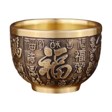 Imagem de WeiLaiKeQi Bacia de Cobre para, Ornamento da Fortuna, Estatueta Chinesa, Decoração Criativa de Feng Shui, Tigela para Mesa de Escritório ou Sala de Estar, Style B