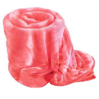 Imagem de Cobertor Manta Casal 2,00X1,80 Microfibra Fleece Soft lisa(Rose)
