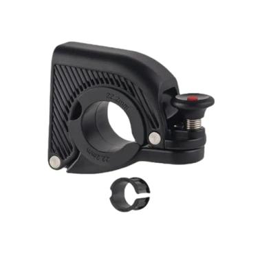 Imagem de Sino de bicicleta unissex compatível com guidão de 22,2/25,4/31,8 mm, som alto e claro, design oculto para crianças e adultos(Black)