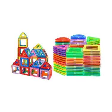 Imagem de Conjunto De Blocos Magnéticos De Tamanho Médio, Brinquedo Criativo De 