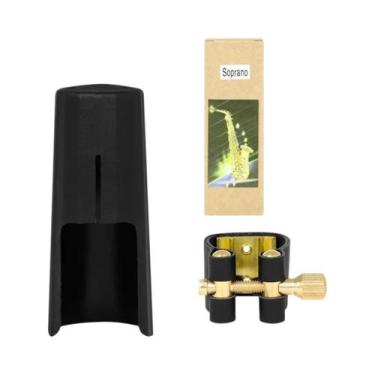 Imagem de Abraçadeira De Couro Para Boquilha De Saxofone, Acessório Para Instrum