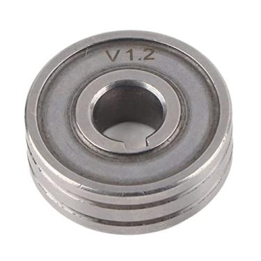 Imagem de aqxreight Rolo Alimentador de Fio - Roda de Fio de Soldagem de Aço Inoxidável para Alimentação - Compatível Com Fios de 0,8-1,6 Mm - Rolo Alimentador para Máquinas de Solda - Acessório de (1,2 mm)