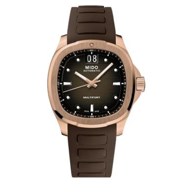 Imagem de MIDO Multifort TV Big Date - Relógio automático suíço para homens - Mostrador marrom -...