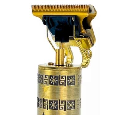 Imagem de Máquina Profissional Recarregável Sem Fio Aparador De Cabelo E Barba Com 4 Pentes Pezinho Kit Ajustável Acabamento Com Limitador Ideal Para Corte Preciso Estilo Moderno E Performance Superior