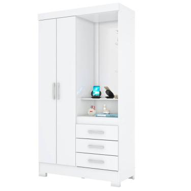 Imagem de Guarda Roupa 2 Portas Com Espelho 200X110 cm Briz