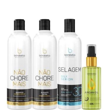 Imagem de Borabella Kit Não Chore + Selagem 3x350ml + Argan 60ml