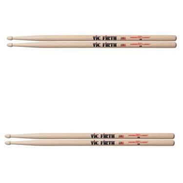 Imagem de Kit 2 Pares Baquetas Vic Firth 5B American Classic Cod1263