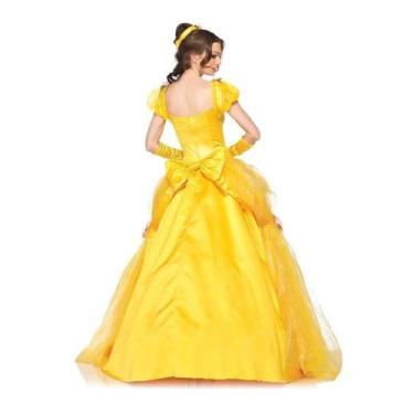 Imagem de Fantasia De Halloween Para Adultos Vestido De Princesa Belle Cosplay D