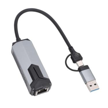 Imagem de Jectse Adaptador Ethernet 5G Adaptador USB para Ethernet de Rede USB 3.0 para RJ45 Tipo C para Com 5 Gbps de Alta Velocidade para 10 11 OS X