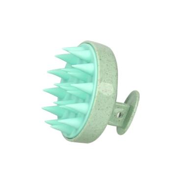 Imagem de Escova de shampoo de silicone limpa o couro cabeludo completamente massagem couro cabeludo escova de espuma fácil escova de cabeça escova de xampu escova de banho pente ferramenta de cuidados (estilo