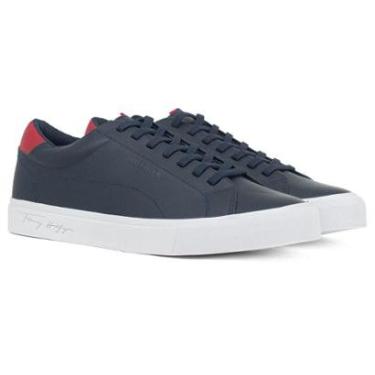 Imagem de Tênis Masculino Tommy Hilfiger Clássico Greg 1A Couro Premium Original 04171-Masculino