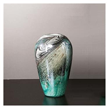 Imagem de KEG801302 Vasos modernos e leves luxuosos vasos de vidro colorido, casas de campismo, salas de estar, corredores de hotéis, arranjos de flores e ornamentos decorativos vaso (pequeno)