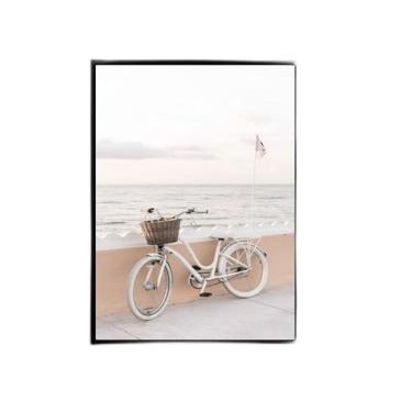 Imagem de Quadro Bicicleta Na Praia 33X24Cm - Com Vidro