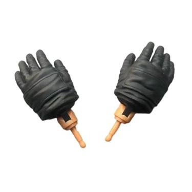 Imagem de MotiveTech Mãos em miniatura para figuras masculinas em escala 1/6, adereços fotográficos, acessórios colecionáveis ​​feitos à mão para decoração de bonecas de