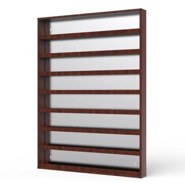 Imagem de Suporte de armazenamento de loja - Prateleira de exibição de cigarro, armário de exibição de doces de parede sem corte, organizador de cigarros de liga de alumínio para lojas de conveniência (100 x