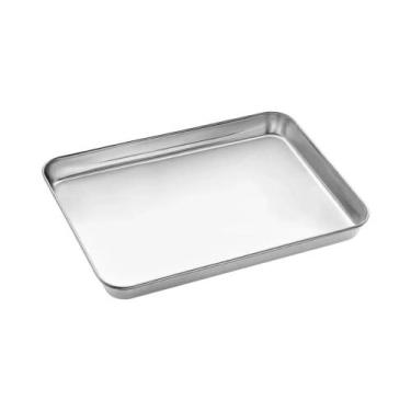 Imagem de Conjunto De Assadeiras De Aço Inoxidável Com Grelha Retangular Para Re