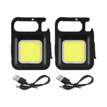 Imagem de Mini Lanterna LED Super Brilhante COB Com Chaveiro, Luz De Emergência 