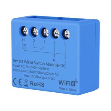 Imagem de Módulo De Interruptor Inteligente WiFi 6 Mini De Contato Seco, Compatí