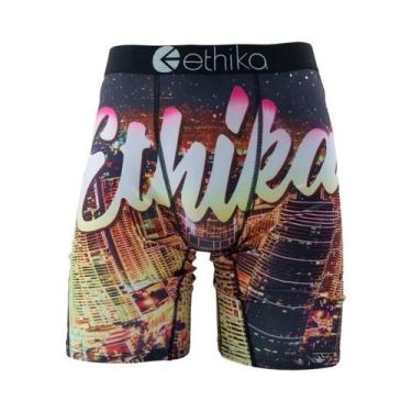 Imagem de Boxershorts Respiráveis Para Homens plus Size ETHIKA, Calções De Nataç