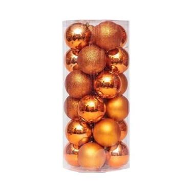 Imagem de Enfeites De Natal Em Forma De Bola De 4CM, Pendentes Para Árvore De Na