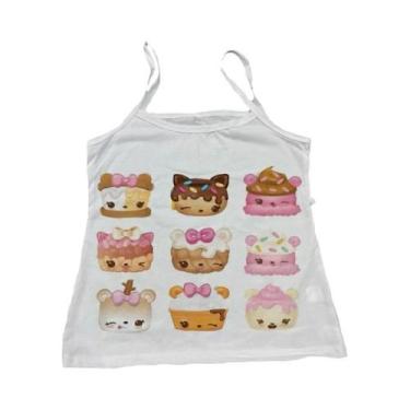 Imagem de Camiseta Feminina Y2K Retrô Anos 90 Com Estampa Gótica De Desenho Anim