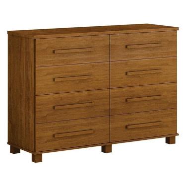 Imagem de Cômoda San Marino 8 Gavetas Cinamomo ? Leifer Móveis