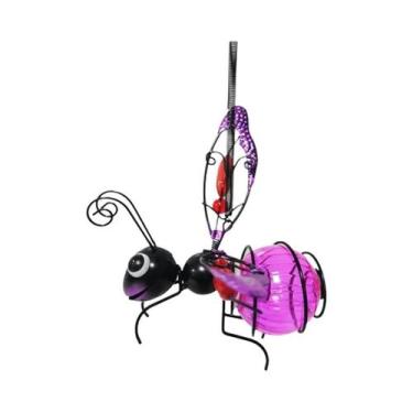 Imagem de Luminária Solar Suspensa Para Insetos, Lâmpada De Metal Para Jardim, D