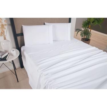 Imagem de Jogo de Lençol Versatile 4 Peças King 300 Fios Branco