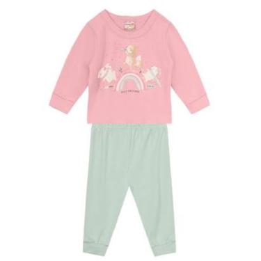 Imagem de Conjunto infantil menina de arco-íris com glitter Brandili-Feminino