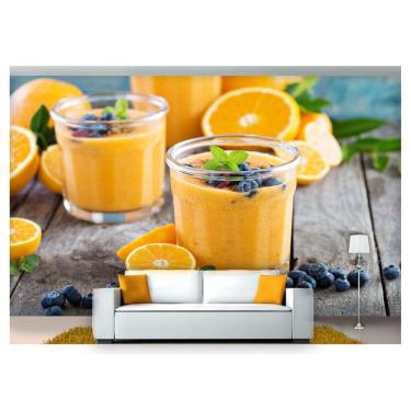 Imagem de Papel De Parede Suco Frutas Smoothies Polpa 3D Al174