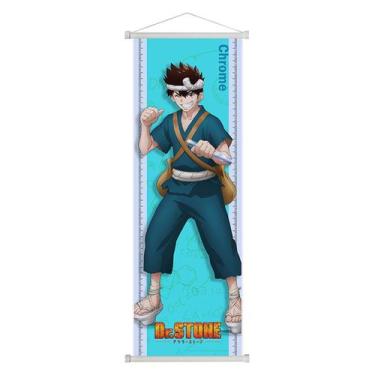 Imagem de Pintura artística de parede Hanging Scroll Dr. STONE Chrome 25x75cm - 