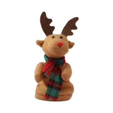 Imagem de Papai Noel Escalando Chaminé, Brinquedo Elétrico Com Escadas De Contas