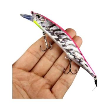 Imagem de Isca Artificial Jerkbait Minnow 12cm 15g Com Olhos 3D, Isca Rígida Wob