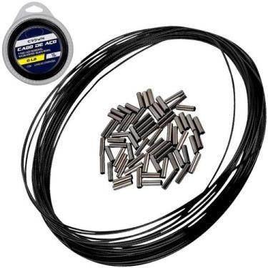 Imagem de Cabo de Aço Crown Steel Black 80lb (70 luvas, 10m)
