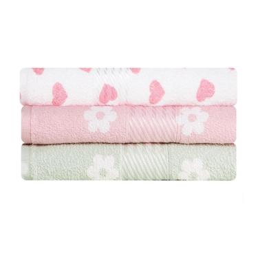 Imagem de Kit 3 Toalhas de Banho 100% Algodão Prisma Dohler