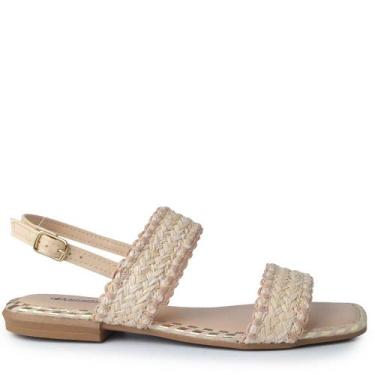 Imagem de Sandália Rasteira Mississipi Feminina J0151, 38, Nude