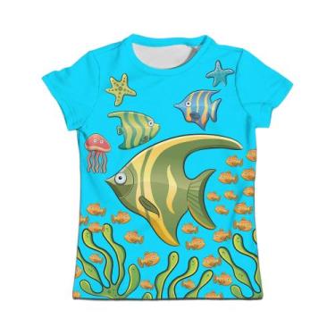 Imagem de Camiseta Gráfica De Dinossauro Para Meninos E Meninas, Manga Curta, Ro