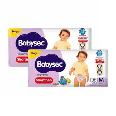 Imagem de Kit 2 Fraldas Babysec Shortinho Pants Galinha Pintadinha Premium M com