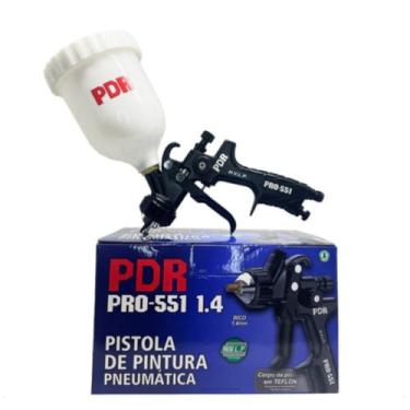 Imagem de Pistola de Pintura Profissional Automotiva PDR PRO-551 1.4 mm 600ml
