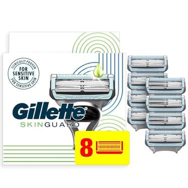 Imagem de Gillette Lâminas de barbear masculinas SkinGuard, 8 refis