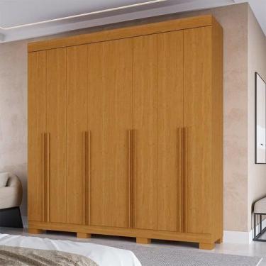 Imagem de Guarda-roupa Casal 8 Portas 4 Gavetas 100% MDF 218cm Azaleia Espresso 