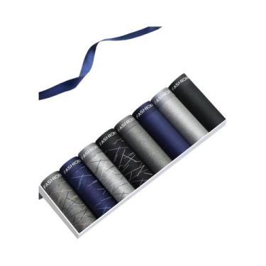 Imagem de Cuecas Boxer Masculinas Macias E Confortáveis, Pacote Com 8, Mix Fashi