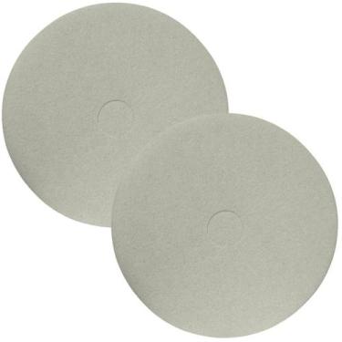 Imagem de 2 Disco Enceradeira Fibra Limpeza Lustrador Branco 410 Betta - BETTANI