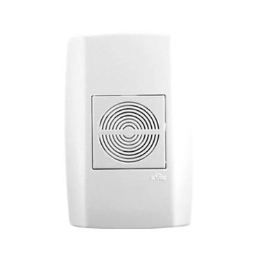 Imagem de Cigarra Interna Linha Slim para Sinalização Bivolt 110-220V 0,5A-1A Discreta Branca Ilumi