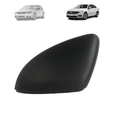 Imagem de Capa retrovisor volkswagen golf 2014 a 2019 jetta 2019 a 2021 com furo