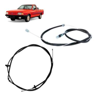 Imagem de Par Cabo Freio Pampa 4x4 1.6 89 à 95 Dianteiro e Traseiro - Fegara