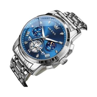 Imagem de Relógio De Quartzo Masculino Luxuoso E À Prova d'Água OLEVS, Multifunc