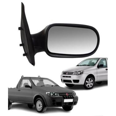Imagem de Espelho retrovisor palio strada 04-07 2 p. fixo ld direito - RETROVEX 
